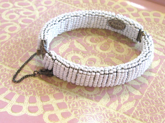 Miriam Haskell Hinged Filigree Bangle Bracelet - … - image 2