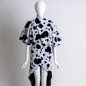 Dalmatian Dress with High Neck Caplet image 1