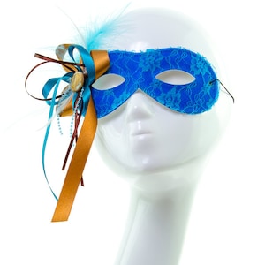AQUAMARIJN! -Blue Lace Masquerade Prom masker