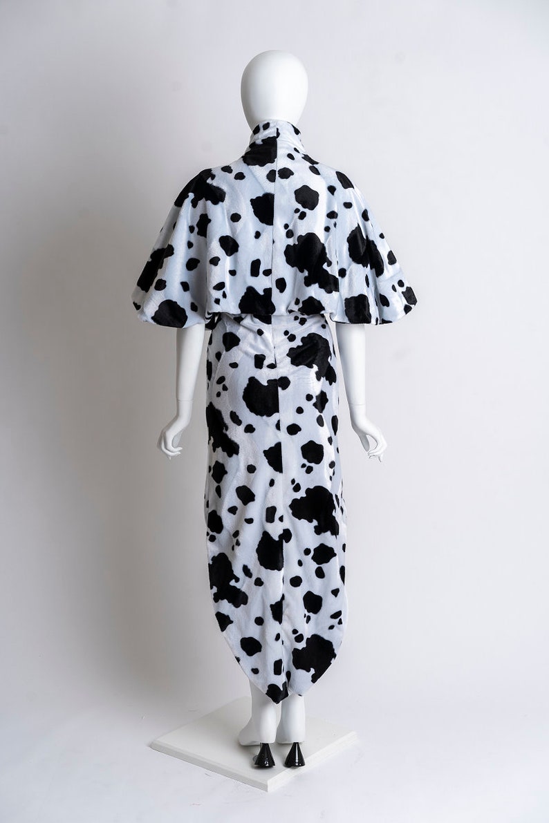 Dalmatian Dress with High Neck Caplet image 4