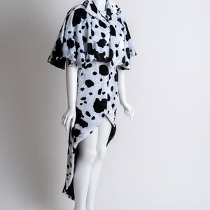 Dalmatian Dress with High Neck Caplet image 3