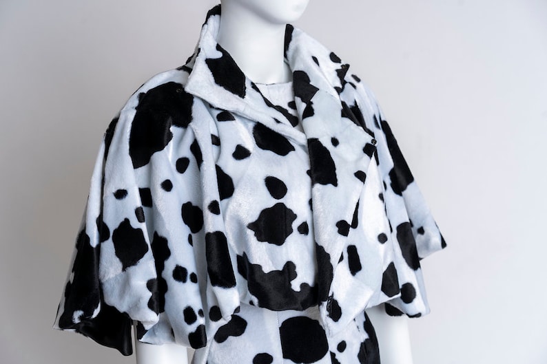 Dalmatian Dress with High Neck Caplet image 6