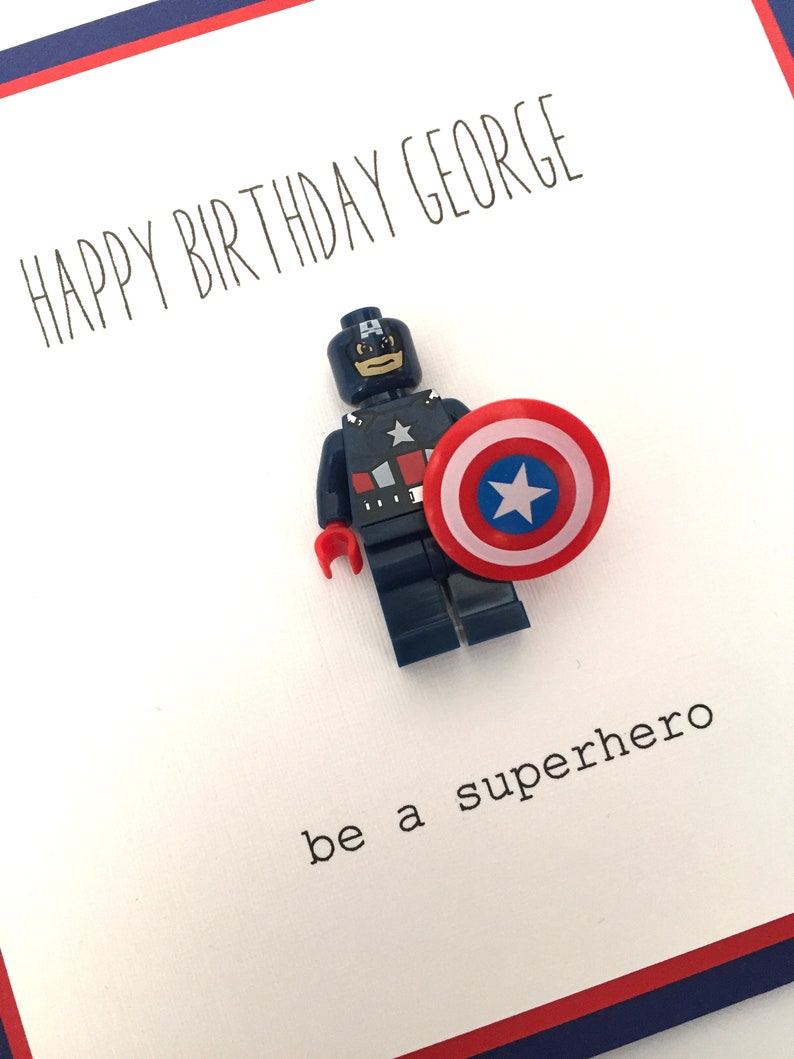 Birthday Personalised Personalised Captain America Card