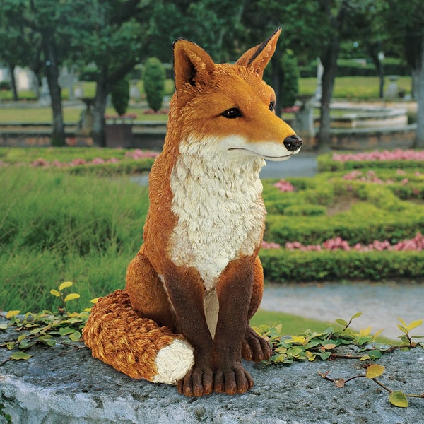 The Fox Garden Statue, Fox Statue, Animal Statue, Yard Statue, Garden Statue, Outdoor Statue, Garden Decoration, Gift For Fox Lovers