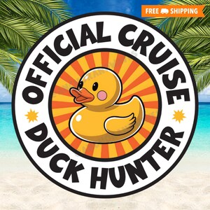 Cruise Duck, Cruise Duck Magnets, Cruise Door Magnets, Official Cruise Duck Hunter, Cruise Door Decorations, Door Decor, Cruise Ducks