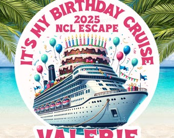 Birthday Cruise Magnet, Cruise Magnet, Personalized Birthday Cruise Magnet, Cruise Decorations, Cruise Magnet, Birthday Cruise