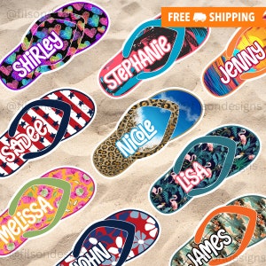 Cruise Magnets - Personalized Cruise Door Magnet - Flip Flops - Cruise Door 2024 Magnet - Cruise Magnet - Family Cruise Custom Magnets