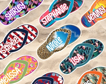 Cruise Magnets - Personalized Cruise Door Magnet - Flip Flop Magnet - Cruise Door Magnet - Cruise Magnet - Family Cruise Custom Magnets