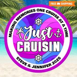 Cruise Door Magnets,  Cruise Magnet For Door, Just Cruising, Cruise Door Decoration, Cruise Vacation, Cruise Decor, Cruise Door Sign