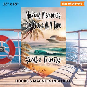 Cruise Door Magnet, Cruise Flag, Cruise Door Decoration, Cruise Door Sign, Cruise Door Flag, Cruise Door Banner Magnetic, Making Memories