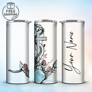 Cruise Tumbler | Vacation Tumbler | Custom Cruise | Personalized Cruise Cup | Anchor Tumbler | Personalized Tumbler with Lid and Straw