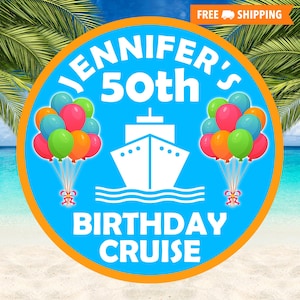 Birthday Cruise Door Magnet, Custom Birthday Cruise Door Magnets, Personalized Birthday Cruise Magnet, Cruise Decorations, Cruise Magnets