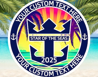 Personalized Cruise Door Magnet, Cruise Magnet, Family Cruise Magnet, Personalized Cruise Magnet, Cruise Ship, Royal Caribbean Magnet