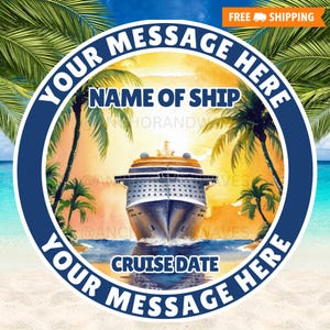 Cruise Door Magnets, Personalized Cruise Door Magnet,  Royal Caribbean Cruise Door Magnets, Disney Door Magnet, Disney Cruise Magnets