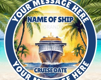 Cruise Door Magnets, Personalized Cruise Door Magnet,  Royal Caribbean Cruise Door Magnets, Disney Door Magnet, Disney Cruise Magnets