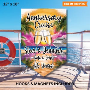 Cruise Door Magnet, Cruise Flag, Cruise Door Decoration, Cruise Door Sign, Cruise Door Flag, Cruise Door Banner Magnetic, Anniversary Cruise