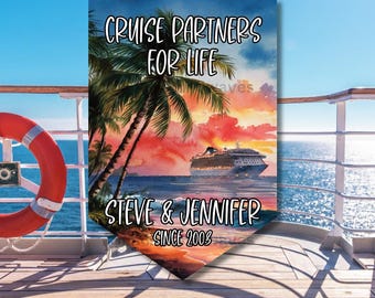 Cruise Door Banner, Personalized Cruise Door Banner, Cruise Door Magnet, 12x18 Cruise Door Banner, Couples Cruise