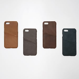 iPhone 7 / 8 Leder Handytasche Kartenhalter Brieftasche Slim