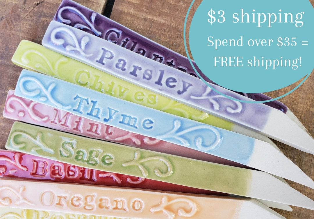 Herb Garden Marker, Label, Stake, Plant Marker, Gardening, Herbs