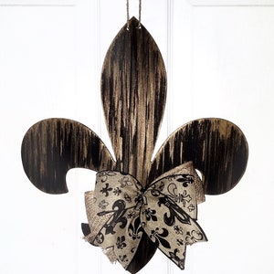 Saints Fleur de Lis Door hanger, Saints wreath, Fleur de lis decoration