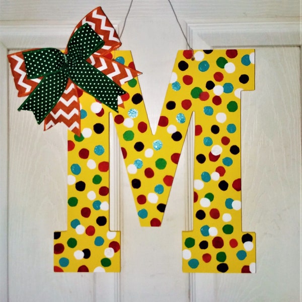 Initial Door Hanger Etsy