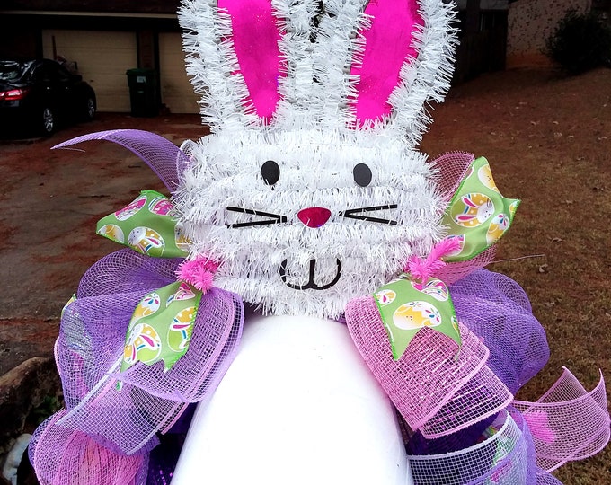 Mailbox Swag Easter Mailbox Swag Mailbox Wreath Mesh Etsy