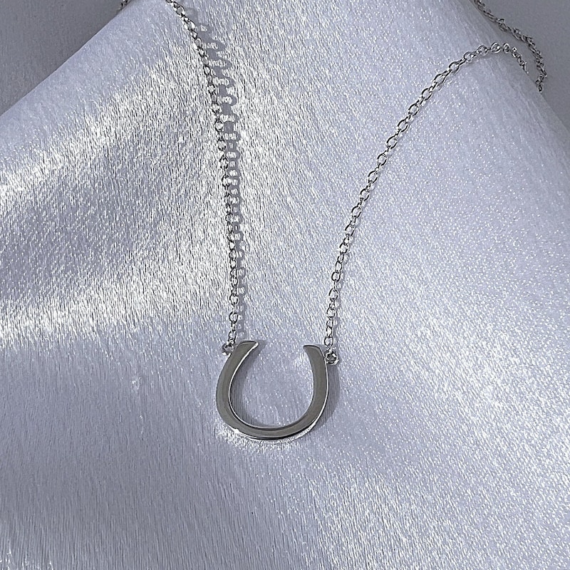 Horseshoe Shield Pendant Necklace
