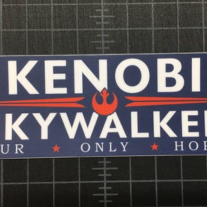 Kenobi Skywalker Election Bumper Sticker