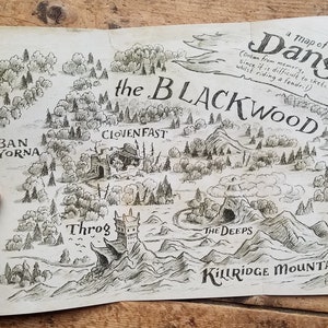 DANG - 11 x 17&quot; Foldable Play Map of Dang from Wingfeather Saga, Book 4 - The Warden and the Wolf King