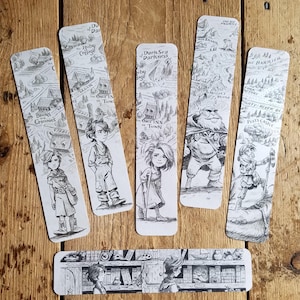 Wingfeather Saga - 6 Bookmarks Featuring Illustrations from the Wingfeather Saga Books 1 & 2, Bookmark Set #1