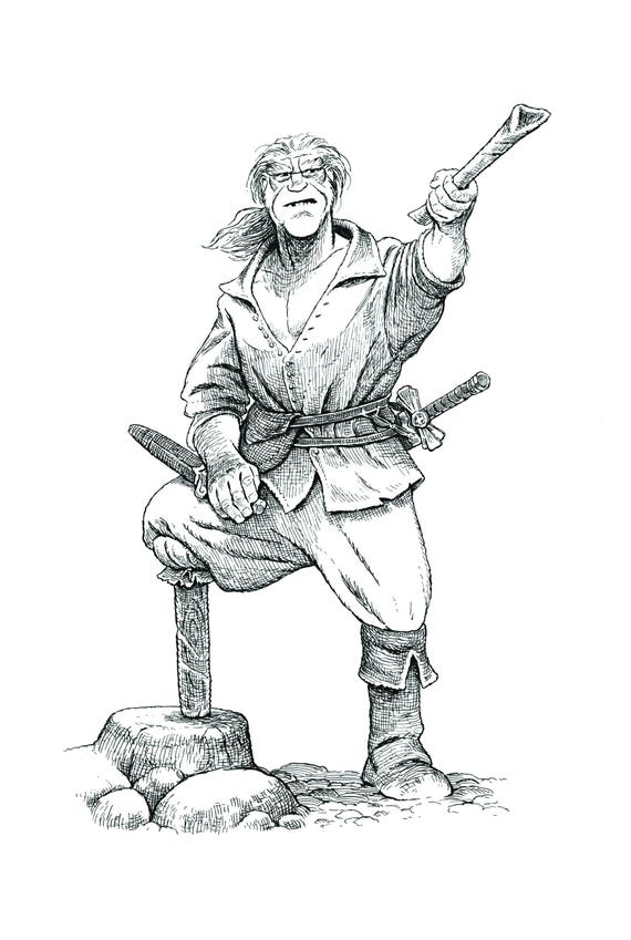 Podo From The Wingfeather Saga 6 X 9 Hand Signed Print On Etsy Podo From The Wingfeather Saga 6 X 9 Hand Signed Print On Etsy