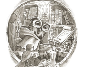 Little Pilgrim's Progress - Evangelist and the Sparrow from the Newly Envisioned Illustrated edition by Helen L. Taylor and Joe Sutphin