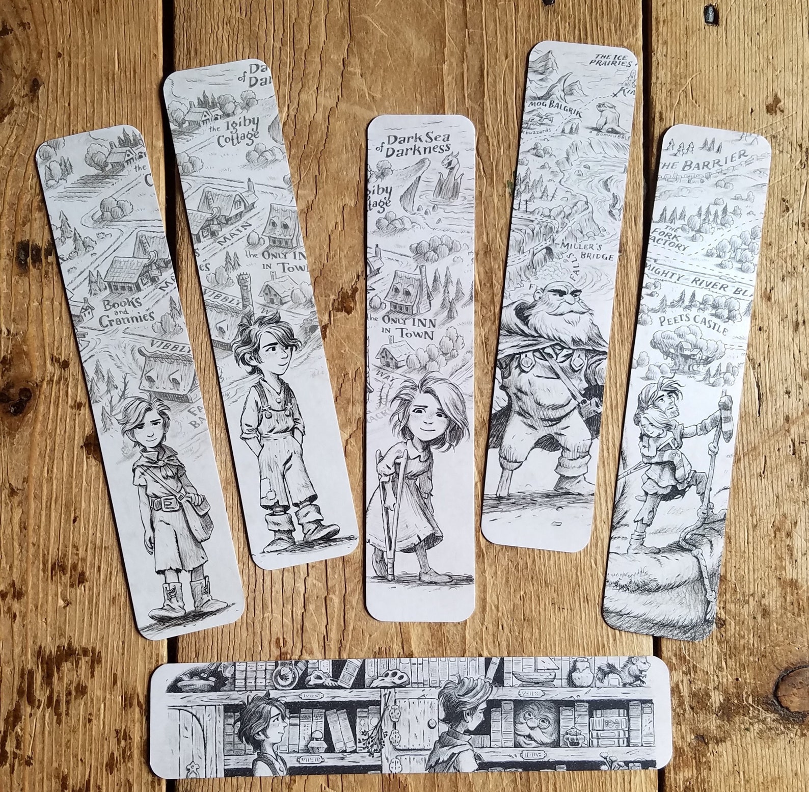 Wingfeather Saga 6 Bookmarks Featuring Illustrations from | Etsy