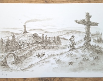 Little Pilgrim's Progress - Christian at the Cross from the Newly Envisioned Illustrated edition by Helen L. Taylor and Joe Sutphin