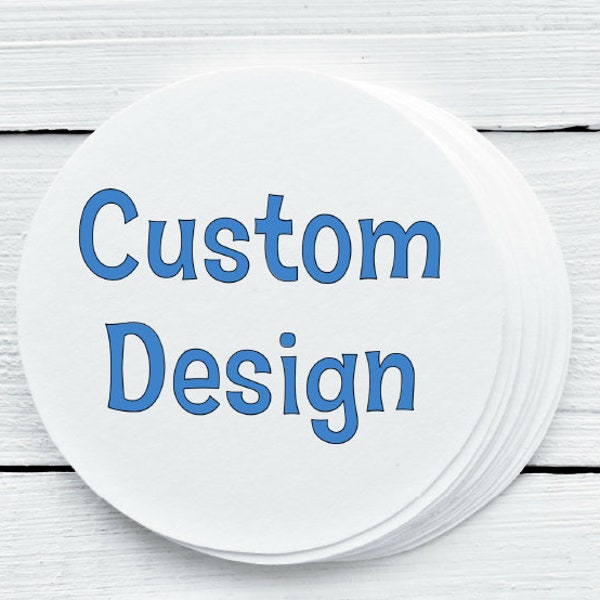 Benutzerdefiniertes Design Party Gastgeschenk Etiketten - Benutzerdefinierte Sticker - Geschenkanhänger - 2,5", 2,5", 2,5" Größen