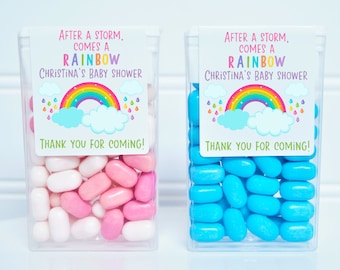 Personalized Rainbow Baby Shower Tictac Party Favor Labels - RBW200 - LABELS ONLY :)