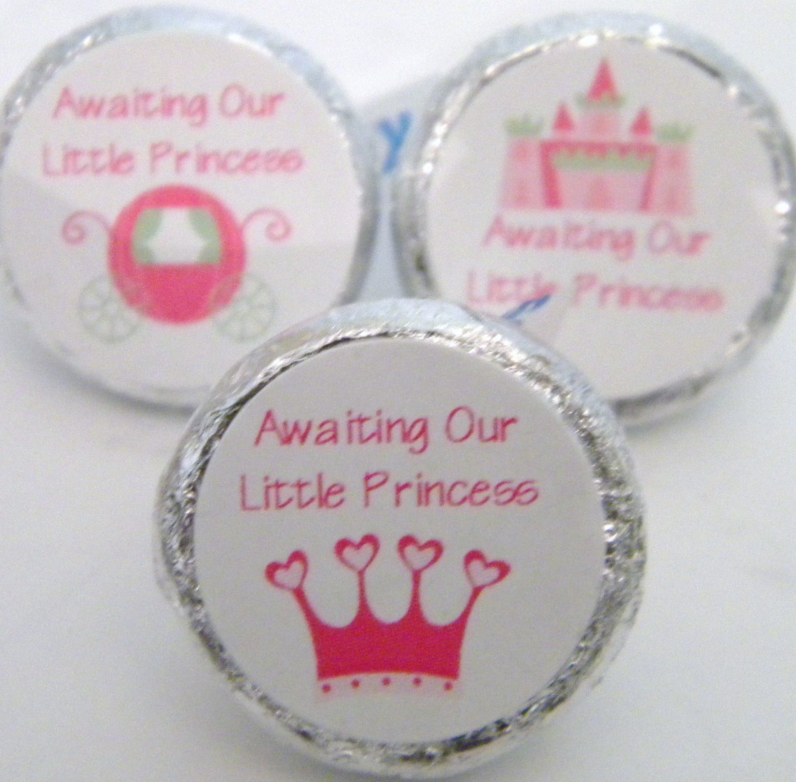 Personalized Princess Hershey Kiss Birthday Party Favor Etsy