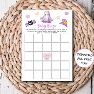 A Little Boo is Almost Due Bingokaarten Printables, ALB672 - ALLEEN DIGITALE BESTANDEN - 1 pdf inbegrepen - Niets verzonden - Onmiddellijk beschikbaar :)