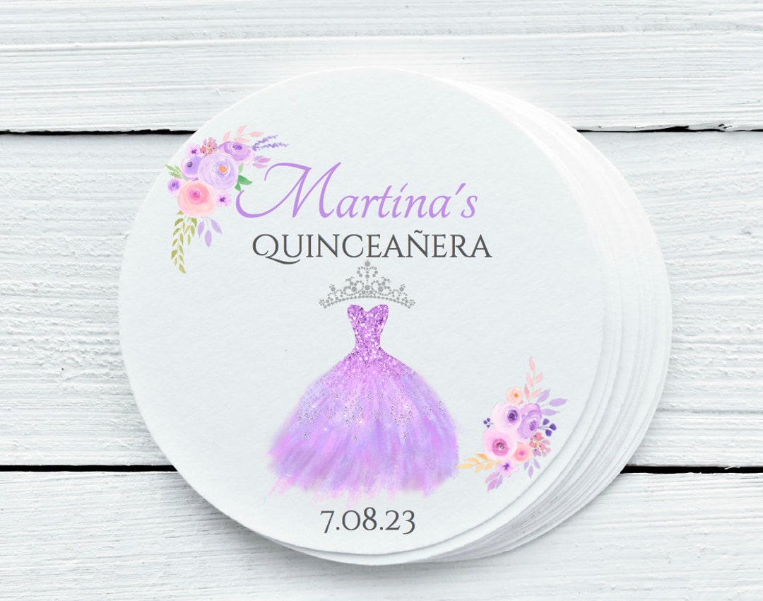 Personalized Quinceanera 15th Birthday Theme Birthday Party Favor