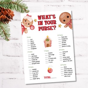 Sweet Little Cookie Theme Baby Shower What's in your Purse game Printable, SLC800 - DIGITAL FILES ONLY - jpg/pdf - Available immediately