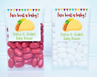 Personalized Taco Theme Baby Shower Tictac Favor Stickers - Taco Theme Party Favors - TAC200 - LABELS ONLY :)