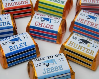 Personalized Graduation Hershey Nugget Party Favor Stickers - Graduation Party Favors - GRD321 - STICKERS ONLY :)