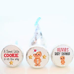 Personalized Sweet Little Cookie Baby Shower Hershey Kiss Favor Stickers - Girl Boy Baby Shower Favors - SLC001 - STICKERS ONLY :)