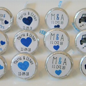 ウェディング ハーシー キス パーティー 記念品 ステッカー - ブライダル シャワー 記念品 - WBH001 - ステッカーのみ :)