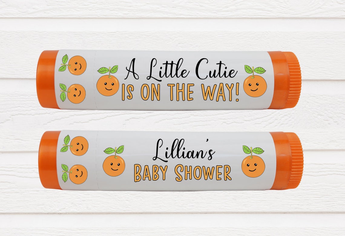 Personalized Cutie Baby Shower Lip Balm Party Favor Labels Etsy