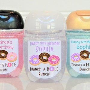 Personalized Donut Birthday Party Favor Labels - Donut Party - DON101- LABELS ONLY :)