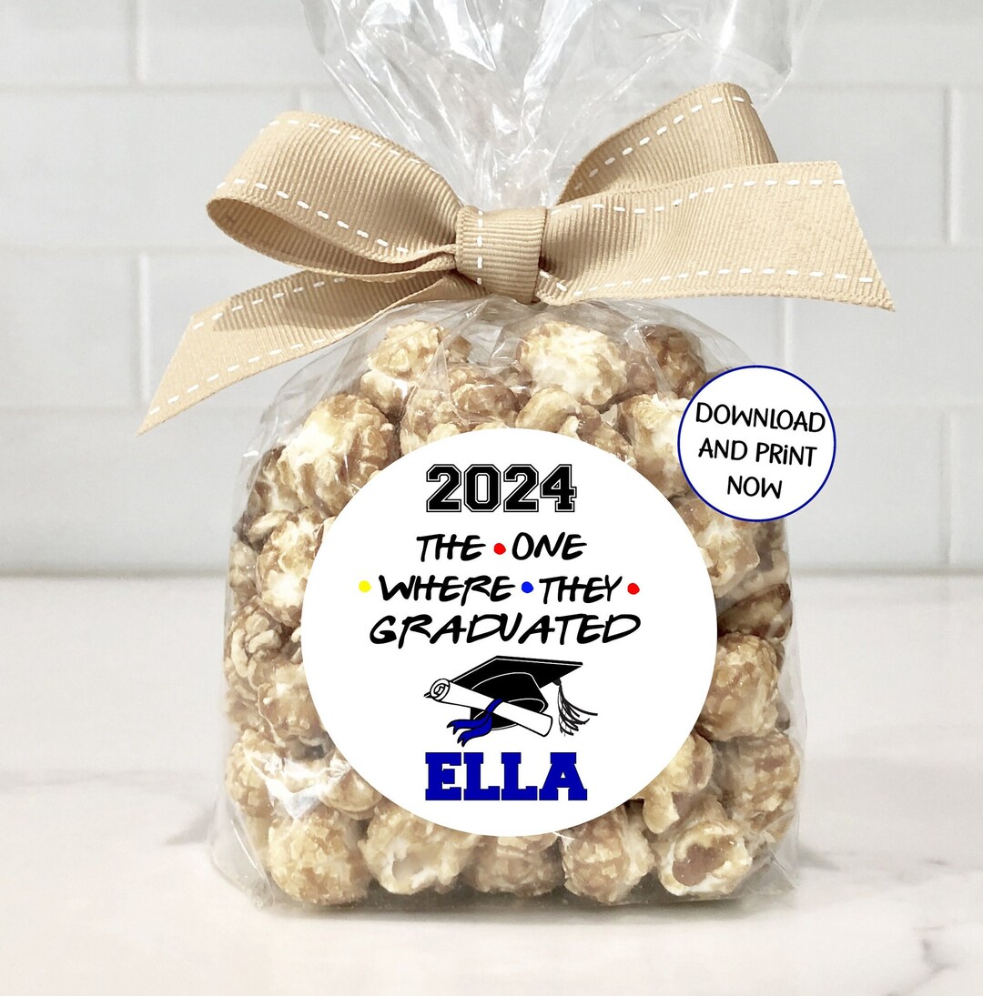 Personalized the One Where They Graduated Graduation Favor Label ...