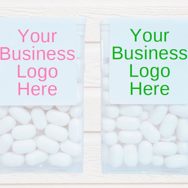 Your Business Logo Promotional Tictac Labels Party Favor - Business Promo Favors - LABELS ONLY :)
