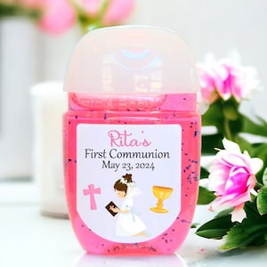 First Communion Favors - Personalized First Communion Favor Stickers - First Communion Labels - FCC106 - STICKERS ONLY :)
