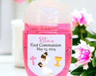 First Communion Favors - Personalized First Communion Favor Stickers - First Communion Labels - FCC106 - STICKERS ONLY :)